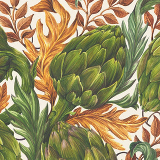 Hester & Cook Autumnal Artichokes Cocktail Napkins brown green orange