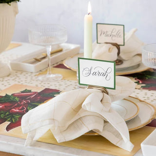 Hester & Cook Dark Green Frame Place Cards
