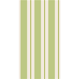A set of green striped guest napkins laid out flat. Hester & Cook Green Awning Stripe Guest Napkins