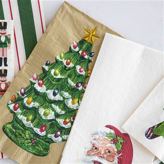 Hester & Cook Vintage Christmas Tree Guest Napkins featured with multiple different Hester & Cook napkins