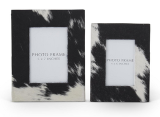 Hide Photo Frame Assorted black and white