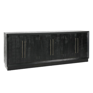 Humphreys Sideboard Black
A black sideboard with six doors and a textured finish. credenza
