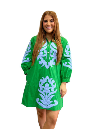 Kelly Green Cotton Dress