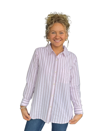 dylan Jessie 1 Pocket Shirt in Petal
