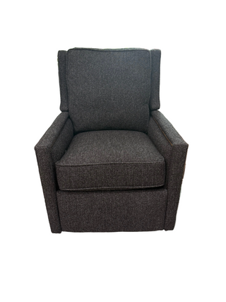 Kelly Manual Swivel Glider Recliner in Black