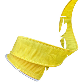 Yellow Dupion 1.5" x 1' Wired Ribbon - SOLD BY THE FOOT
