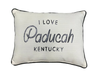 I Love Paducah Kentucky Watercolor Pillow