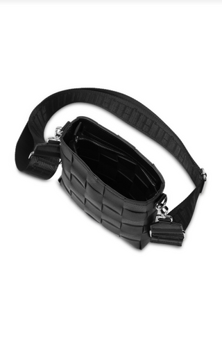 Ilse Jacobsen Braided Crossbody in Black purse bag