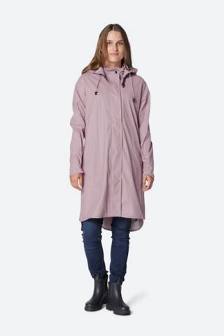 Ilse Jacobsen Rain 71 Hooded Coat in Adobe Rose