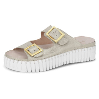 Ilse Jacobsen Tulip Sandal 1032 in Silver/White