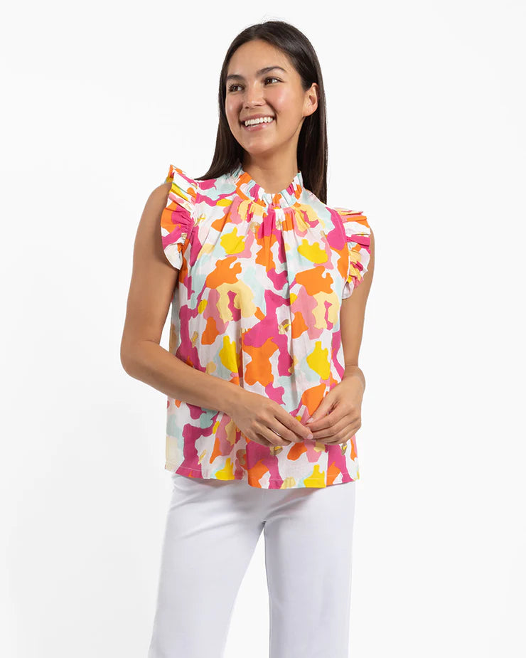 Jude Connally Mylie Spring Party Camo Top