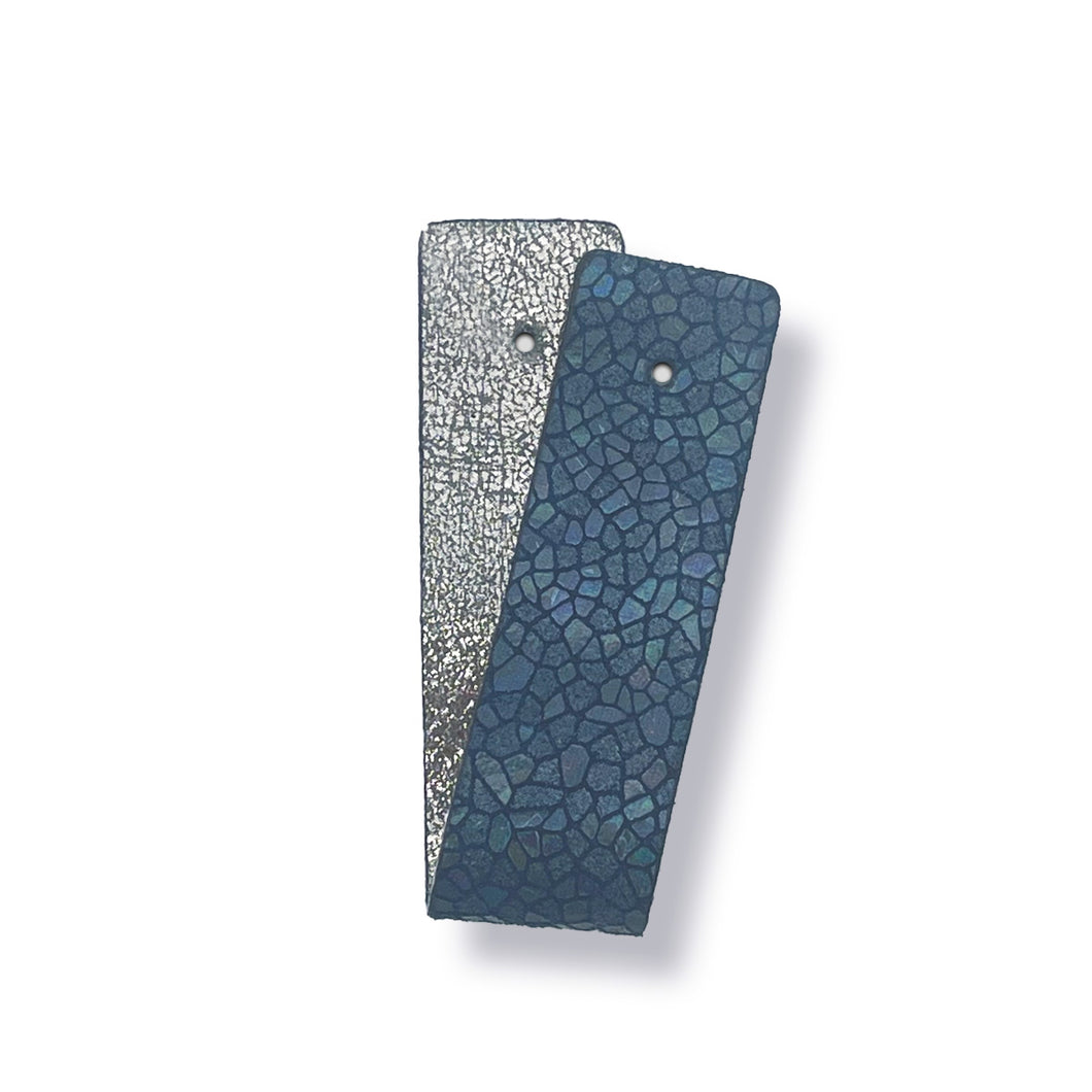 Brighton Christo Narrow Silver & Blue Strap