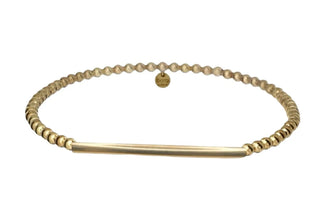 Bara Boheme Jamie 14K Gold Filled Beaded Bracelet hypoallergenic nickel free waterproof tarnish free