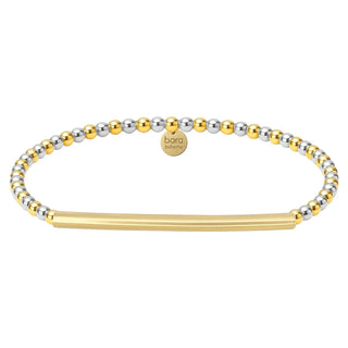 Jamie 14K Gold 2-Tone Filled Beaded Bracelet