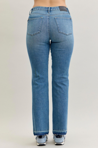 Judy Blue Mid Rise Bootcut Tummy Control Release Hem Jeans