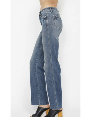 Judy Blue Mid Rise Tummy Control Straight Jeans