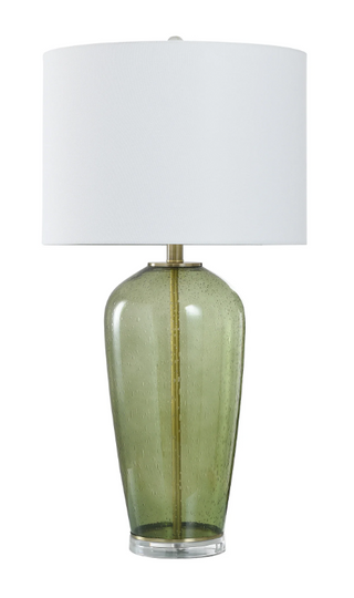 Phathom Green Glass Table Lamp