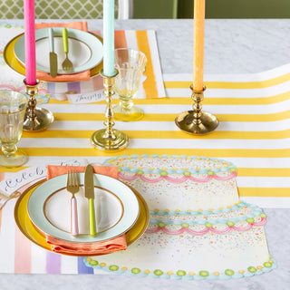 Hester & Cook Die-cut Birthday Cake Placemat