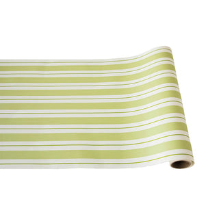 Hester & Cook Green Awning Stripe Runner