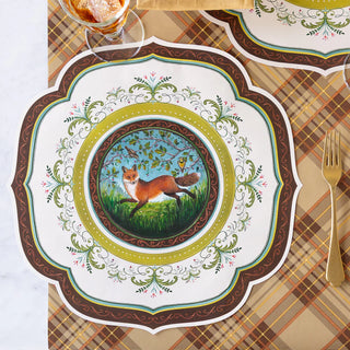 Hester & Cook Die-Cut Fanciful Fox China Placemats