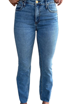 medium-wash blue denim jeans Kelly High Rise Fab AB Kick Flare