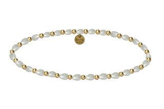Kennedy 14K Gold Filled & Pearls Beaded Bracelet hypoallergenic nickel free waterproof tarnish free