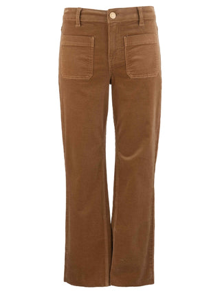 Kut Kelsey Mid Rise Ankle Flare Pant in Camel