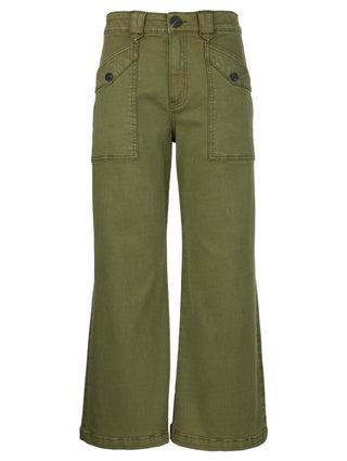 Kut Meg High Rise Wide Leg Pants in Dill