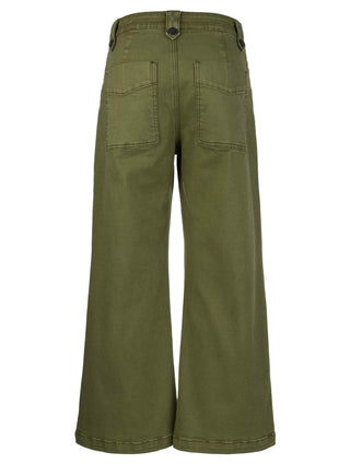 Kut Meg High Rise Wide Leg Pants in Dill