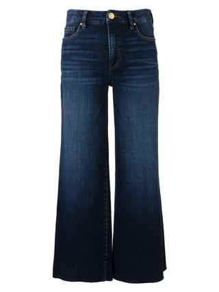 Kut Meg High Rise Wide Leg Raw Hem Jeans in Innoxious