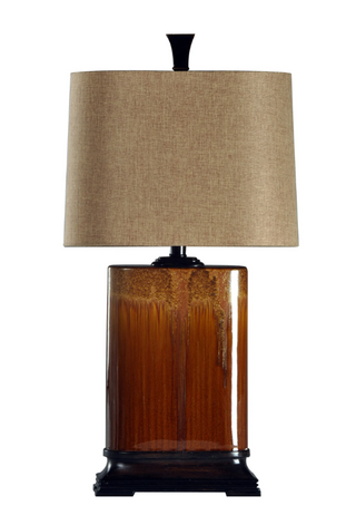 Ceramic Table Lamp in Cinnaban