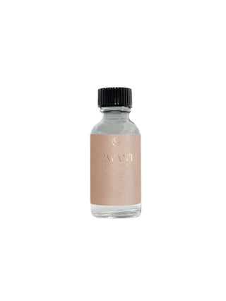 Clear bottle with black cap on a white background. L'AVANT Blushed Bergamot Multipurpose Cleaner Refill