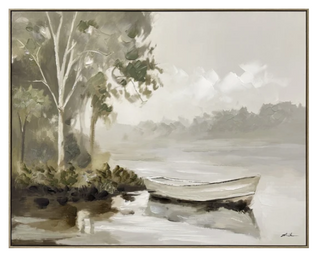 Lakeside Mooring Framed Artwork