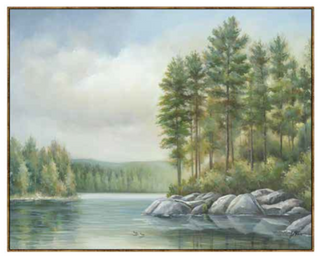 Lakeside Sunrise Framed Artwork