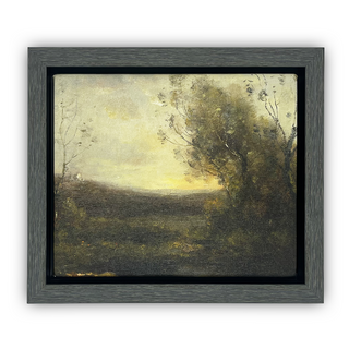 Landscape I Hand Painted Gel Texture Canvas 8"X10"