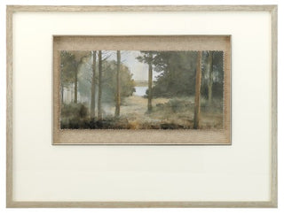 Lansing Framed Art Assorted path through trees edge of water