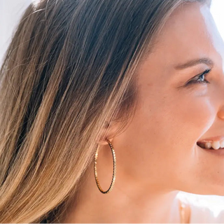 Large Gold Premier Hoop 