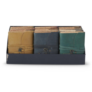 Leather Handcrafted Unlined 8" Journal with Antique Key Assorted 