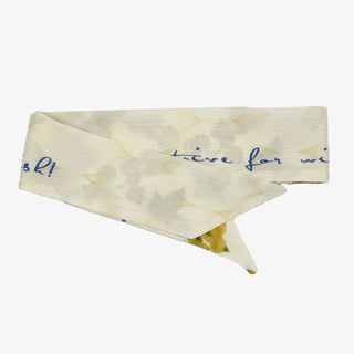 Lemoncello Printed Narrow Silky Scarf
