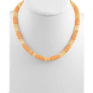Light Brown Multi Color Beaded Necklace