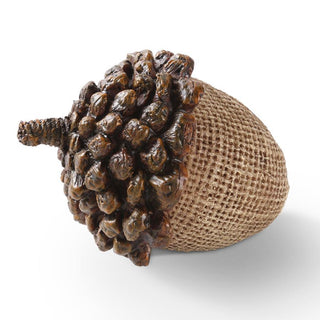 Light Brown Resin Acorn with Pinecone Top 3.5"