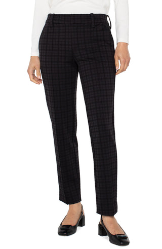 Liverpool Gemma Cigarette Trouser in Black Two Tone Check