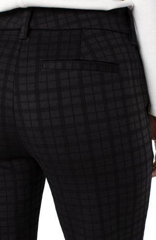 Liverpool Gemma Cigarette Trouser in Black Two Tone Check