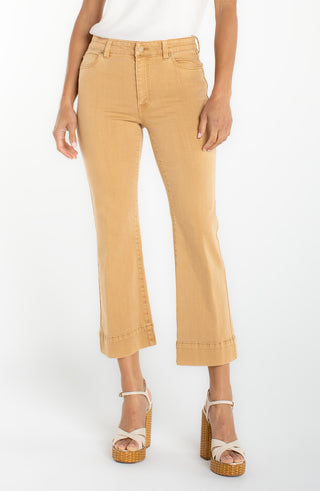 Liverpool Hannah Crop Flare in Straw