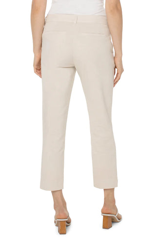 Liverpool Kelsey Trouser with straight legs in a stone color