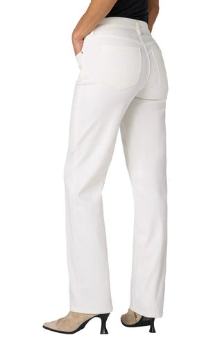 Liverpool Kennedy Straight with Comfort Waist in Porcelain ivory white jean denim