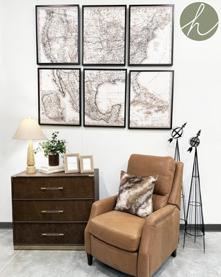 Logans Atlas Prints Set of 6 wall art