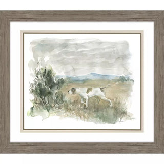 Lookout On Point Artwork Assorted wood frame distressed hunting dog hunt