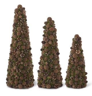 Lulu Ball & Mini Pinecone Tree Assorted Christmas