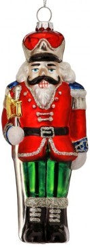 Glass Nutcracker Ornament Assorted